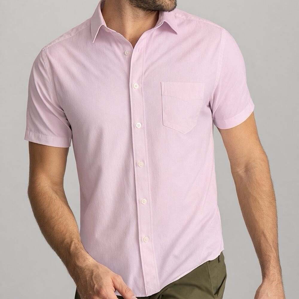 UNTUCKit Shirt Mens XXL Gironde Regular Fit Short Sleeve Button Up Nylon